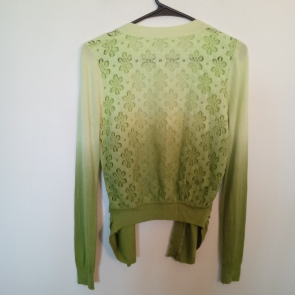 Hombre Open Waterfall Front Cardigan with Lace Back - Picture 10 of 11